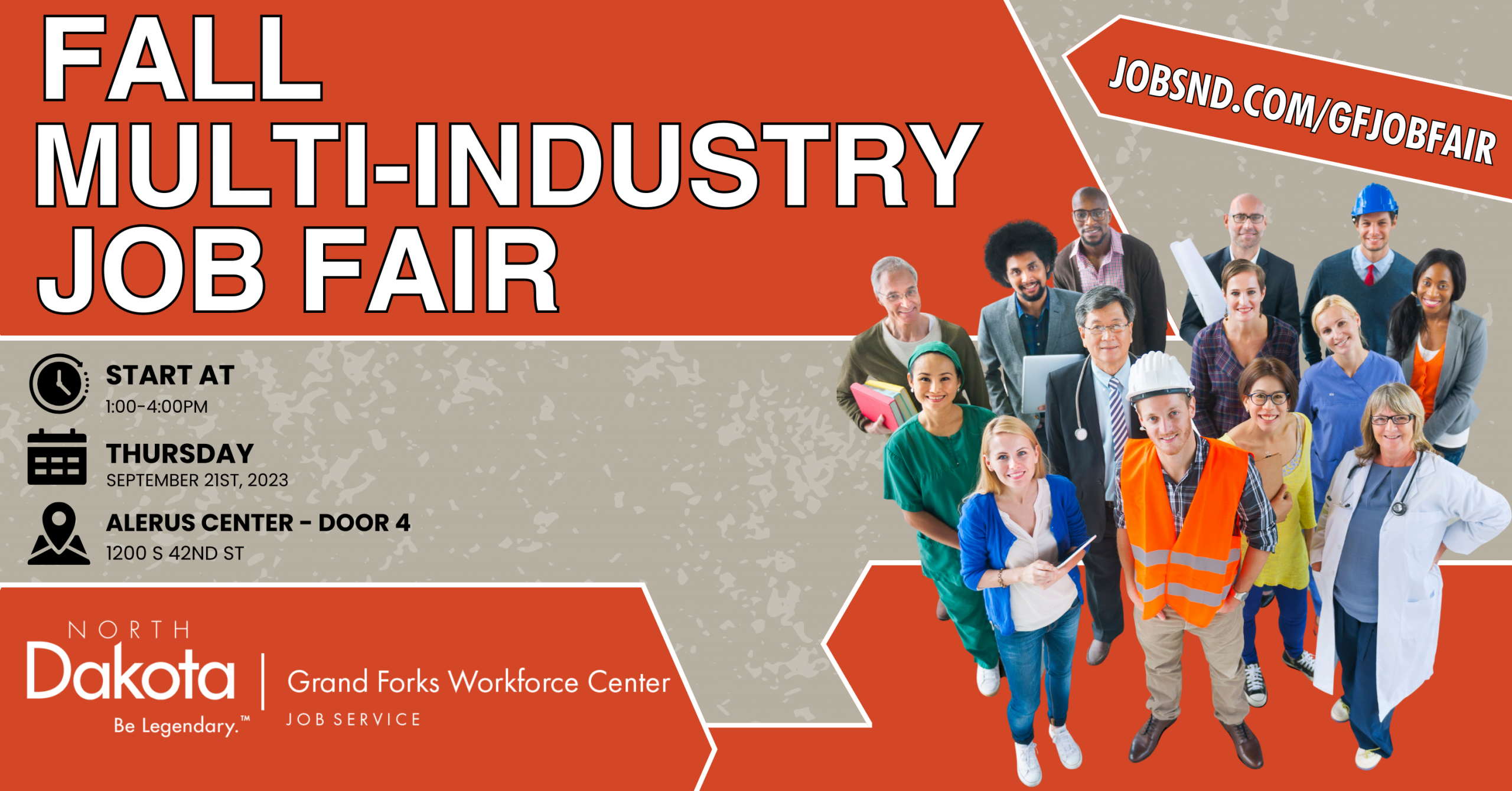 Flyer of our September 21st Fall Multi Industry Job Fair