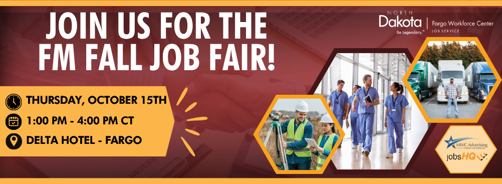 Join us for the FM Fall Job Fair Graphic