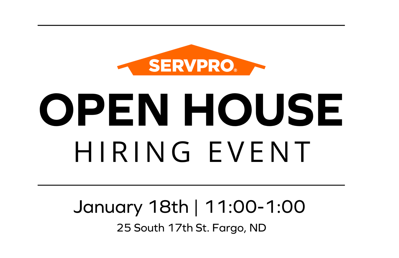 Open house hiring event