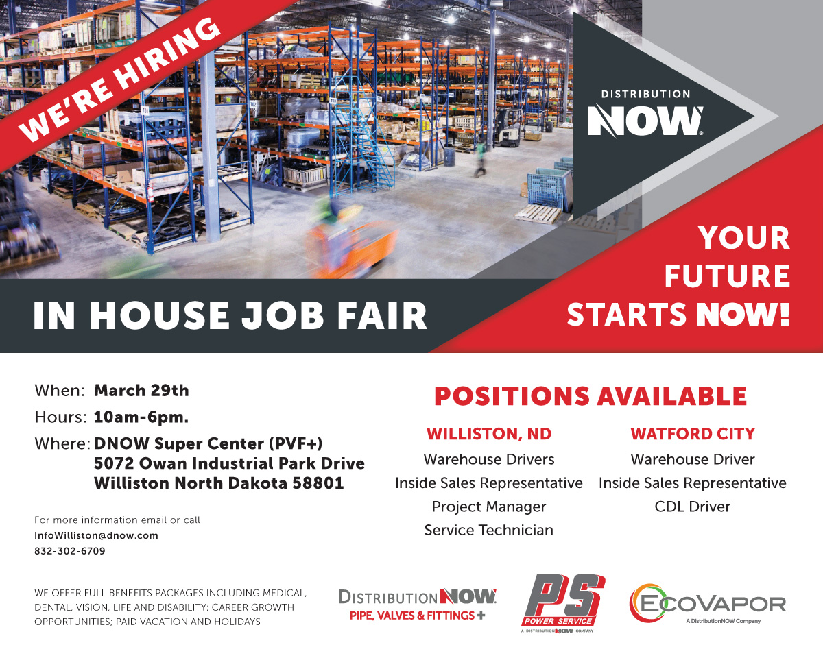 DistributionNOW Job Fair on March 29 from 10am to 6 pm