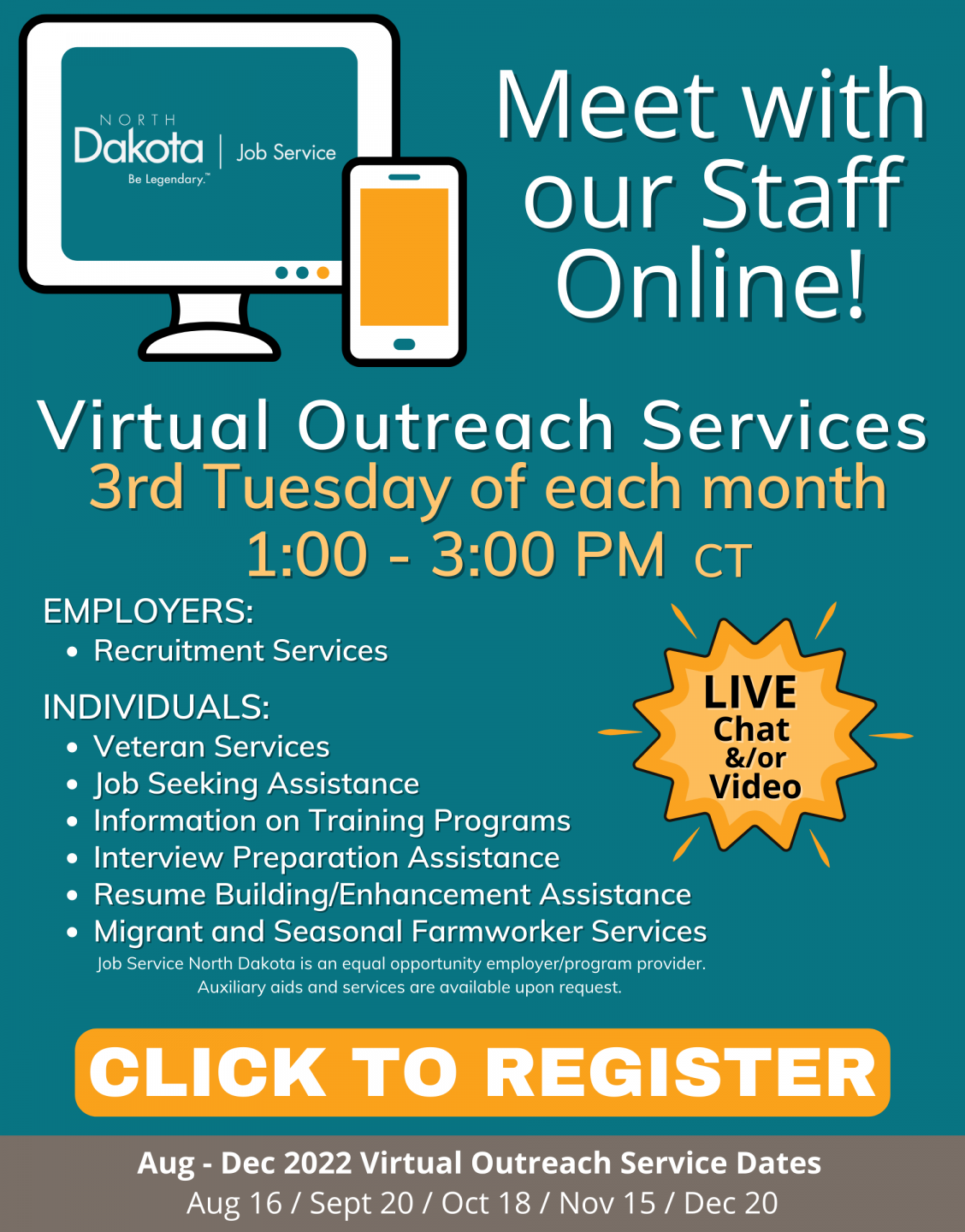 Job Service ND Virtual Outreach